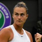 Aryna Sabalenka at Wimbledon in 2021