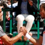 Stefanos Tsitsipas and Daniil Medvedev in Monte-Carlo, 2019