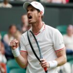 Andy Murray at Wimbledon in 2021