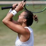 Aryna Sabalenka at Wimbledon in 2021