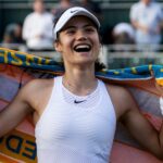 Emma Raducanu at Wimbledon in 2021