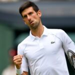 Novak Djokovic at Wimbledon in 2021