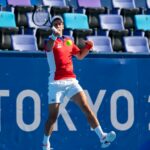 OLYMPICS : Tokyo 2020 Olympics - Novak Djokovic in action