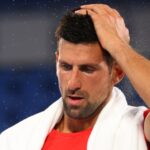 Novak Djokovic at Tokyo Olympics in 2021