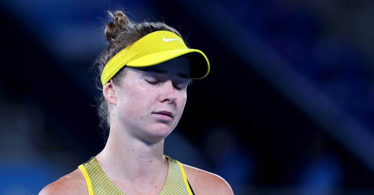 Tokyo 2020 Olympics - Tennis - Women's Singles - Bronze medal match - Ariake Tennis Park - Tokyo, Japan - July 31, 2021. Elina Svitolina of Ukraine reacts during her bronze medal match