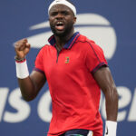 Frances Tiafoe of the United States reacts