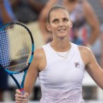 Karolina Pliskova during the Western and Southern Open at the Lindner Family Tennis Center.