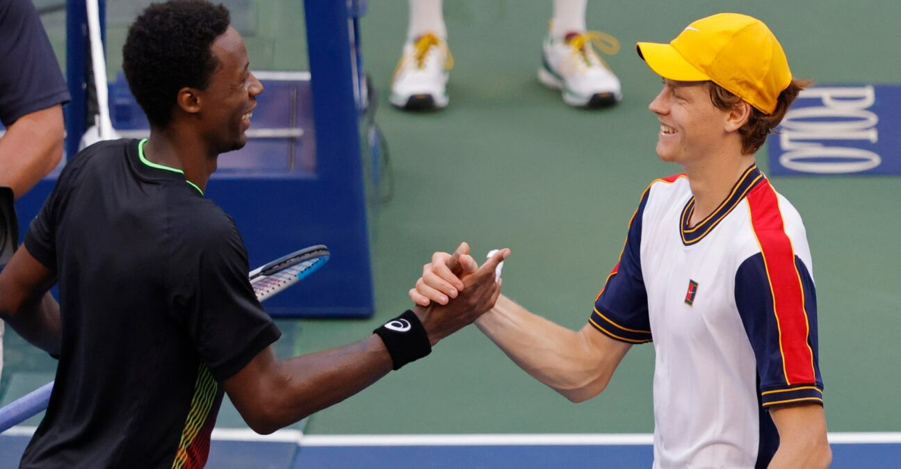 Gael Monfils and Jannik Sinner US Open 2021