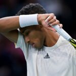 Canada's Felix Auger Aliassime at the Rolex Paris Masters 2021