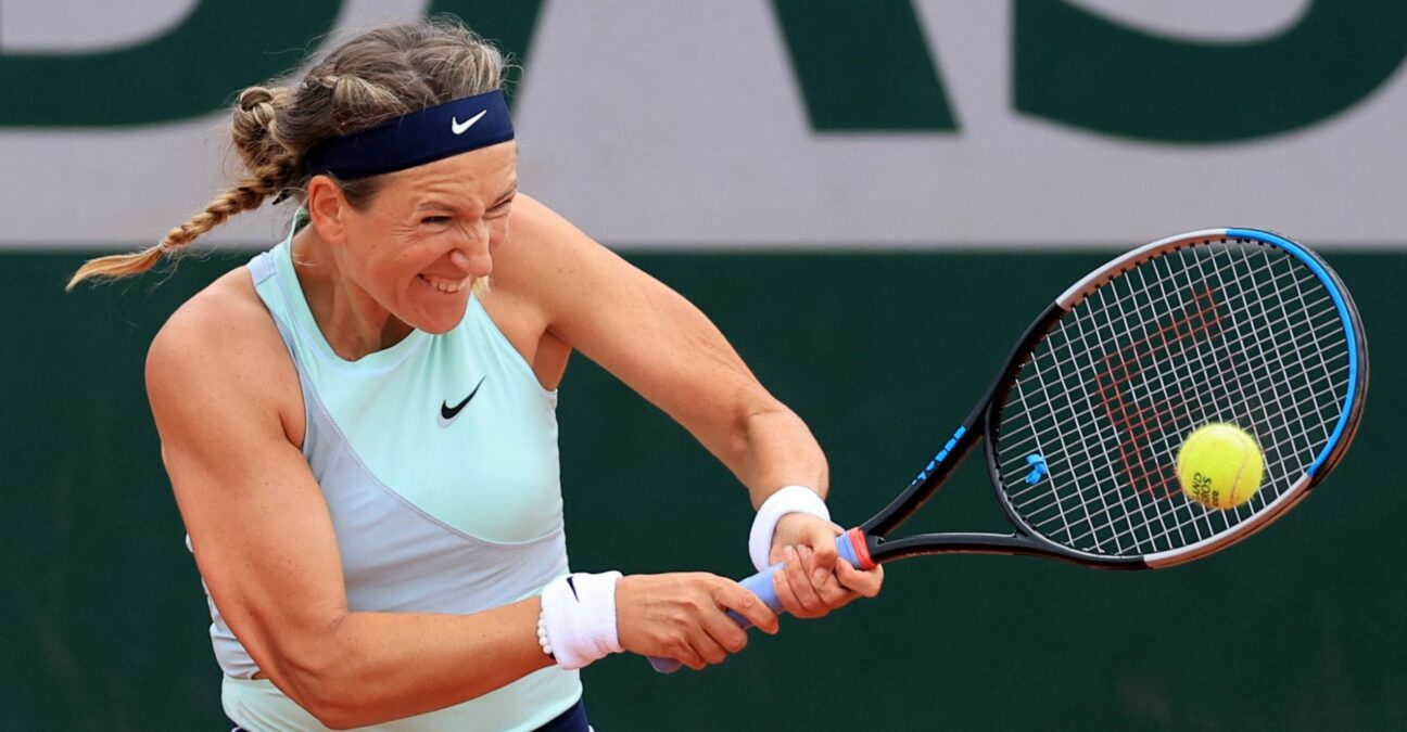 Belarus' Victoria Azarenka at Roland Garros 2022