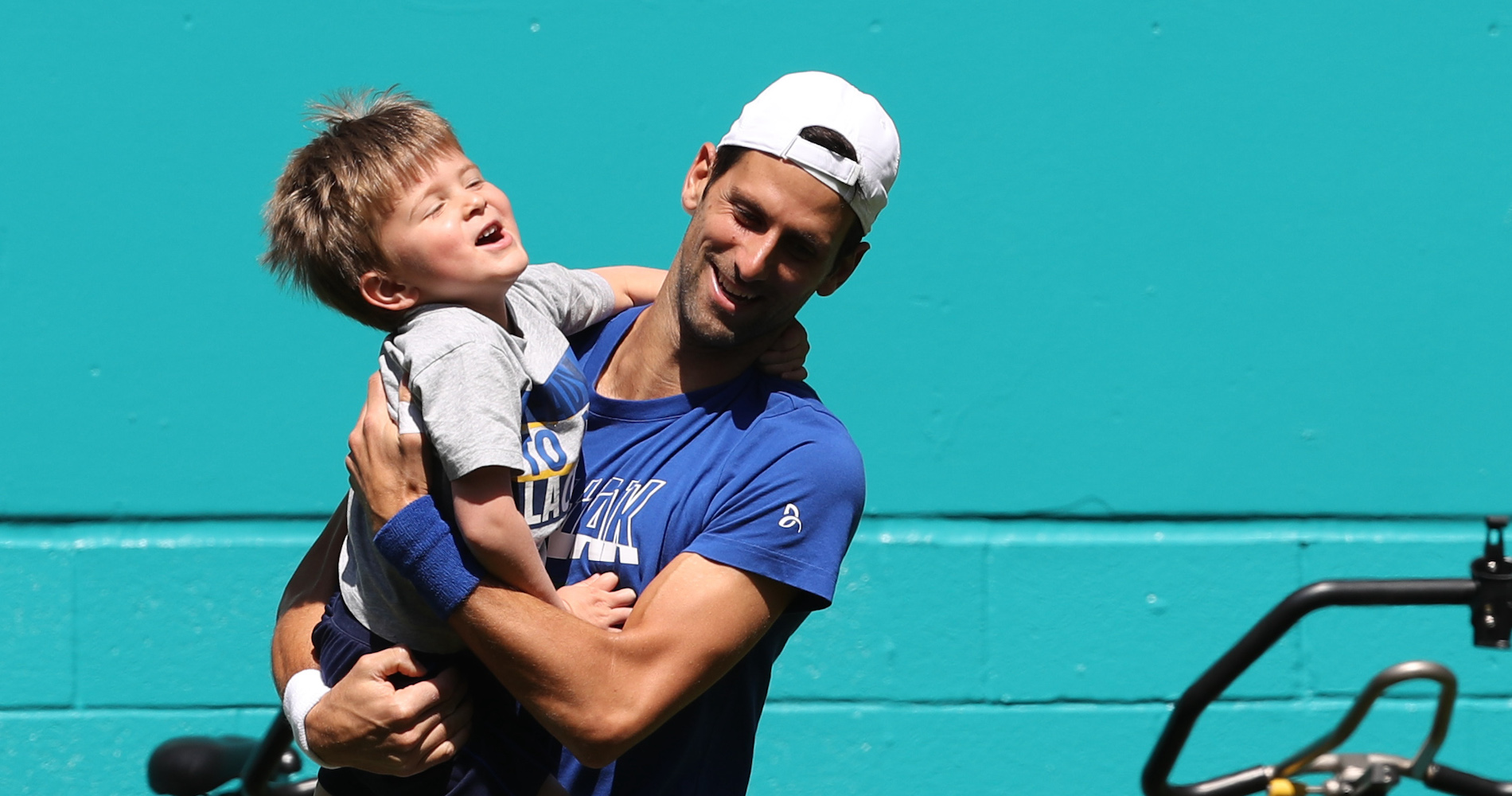 Stefan Djokovic, son of Novak Djokovic, in love with tennis