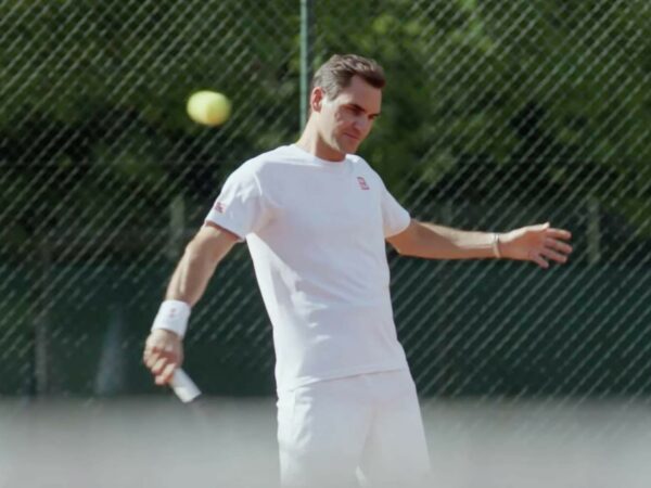 Roger Federer as seen in a commercial for Italian pasta brand Barilla