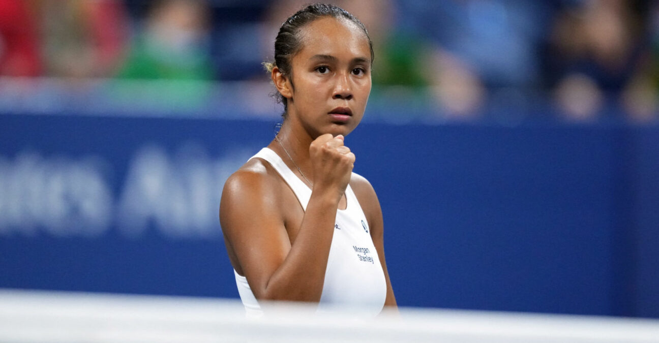 Leylah Fernandez at the 2022 US Open in New York