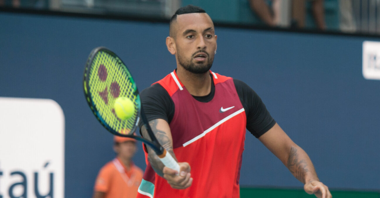 Nick Kyrgios at the Miami Open in March 2022