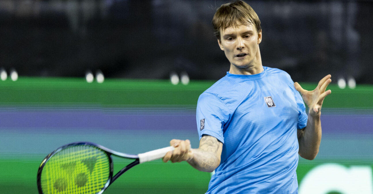 Alexander Bublik at the 2022 Davis Cup event in Glasgow