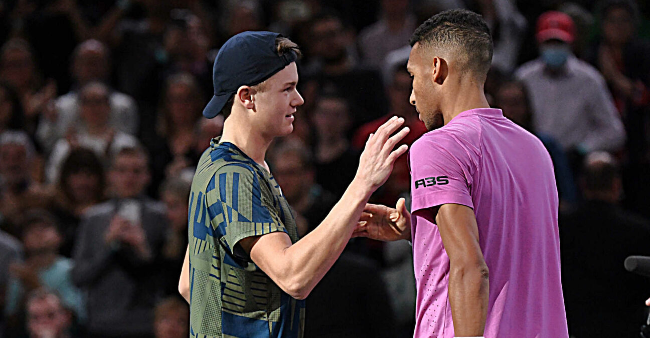 Holger Rune and Félix Auger-Aliassime, Rolex Paris Masters, 2022