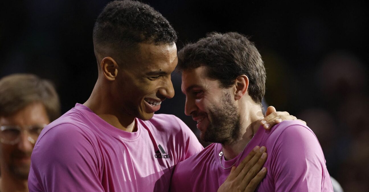 Gilles Simon and Felix Auger-Aliassime