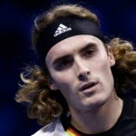 Stefanos Tsitsipas quizzical look ATP Finals