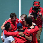 The Canada Davis Cup team in Madrid in 2019