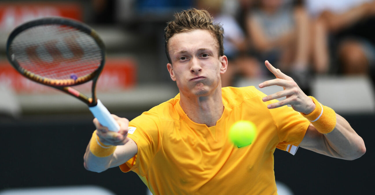 Jiri Lehecka at the 2023 ASB Classic in Auckland