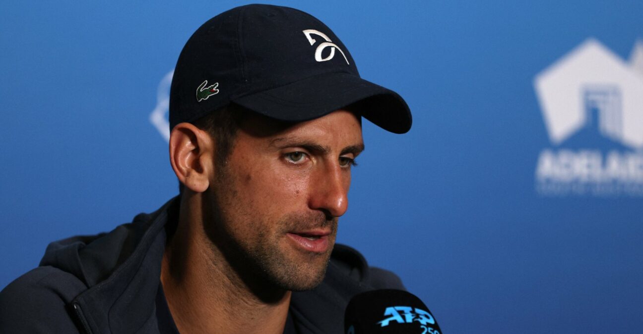 Novak Djokovic Adelaide press