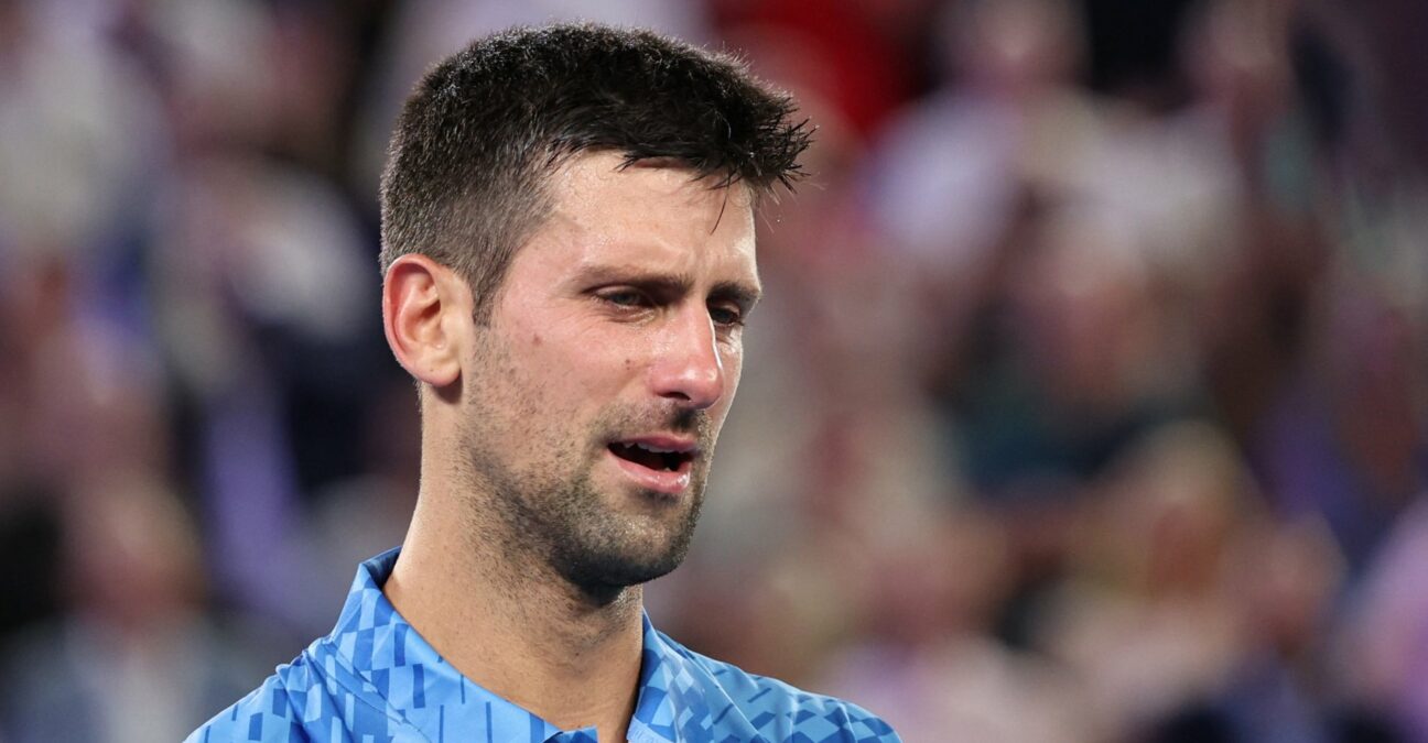 Novak Djokovic tears