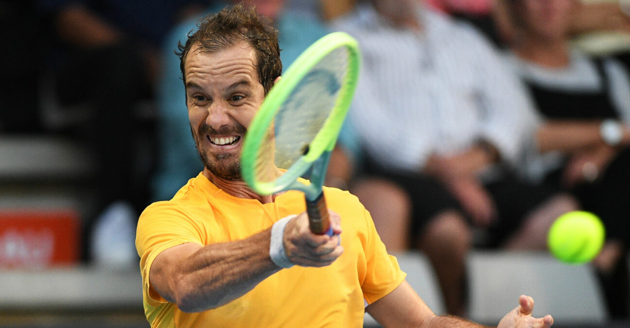 Richard Gasquet at the 2023 ASB Classic in Auckland