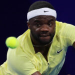 Frances Tiafoe of the U.S. in action at the ATP 500 Open in Acapulco, Mexico