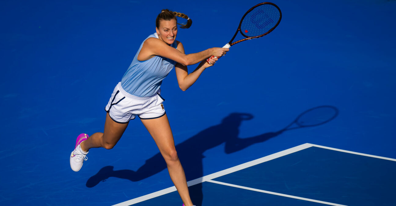 Petra Kvitova at the 2023 Qatar Open in Doha