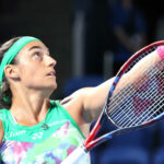 Caroline Garcia at the 2023 Toray Pan Pacficic Open in Tokyo