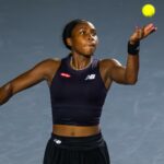 Coco Gauff WTA Finals 2023 serve