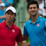 Kei Nishikori and Novak Djokovic