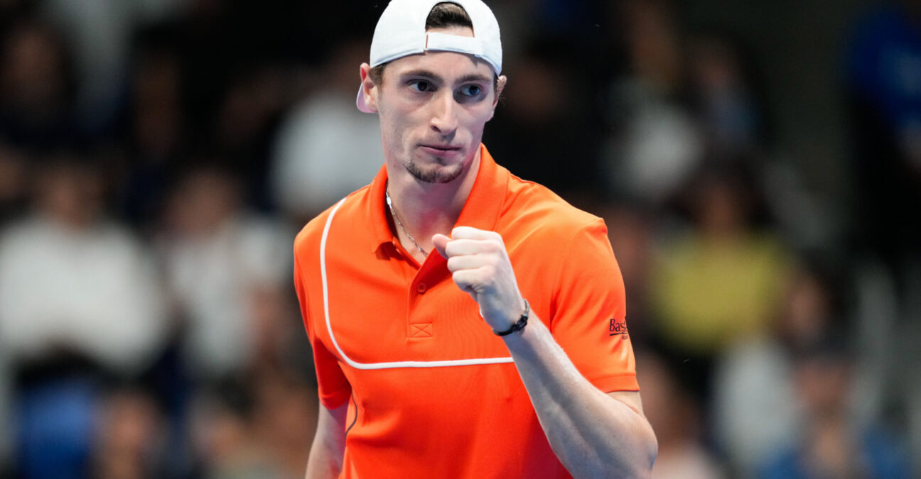 Ugo Humbert (FRA), SEPTEMBER 29, 2024 - Tennis : Singles Quarterfinal match at Ariake Colosseum during Kinoshita Group Japan Open Tennis Championships 2024 in Tokyo, Japan. || 297816_0016