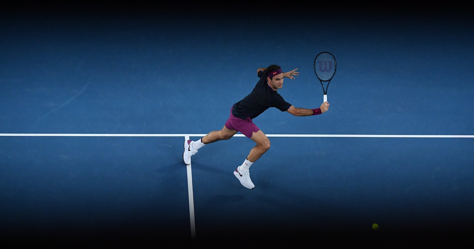 Roger Federer, Melbourne, 2020.