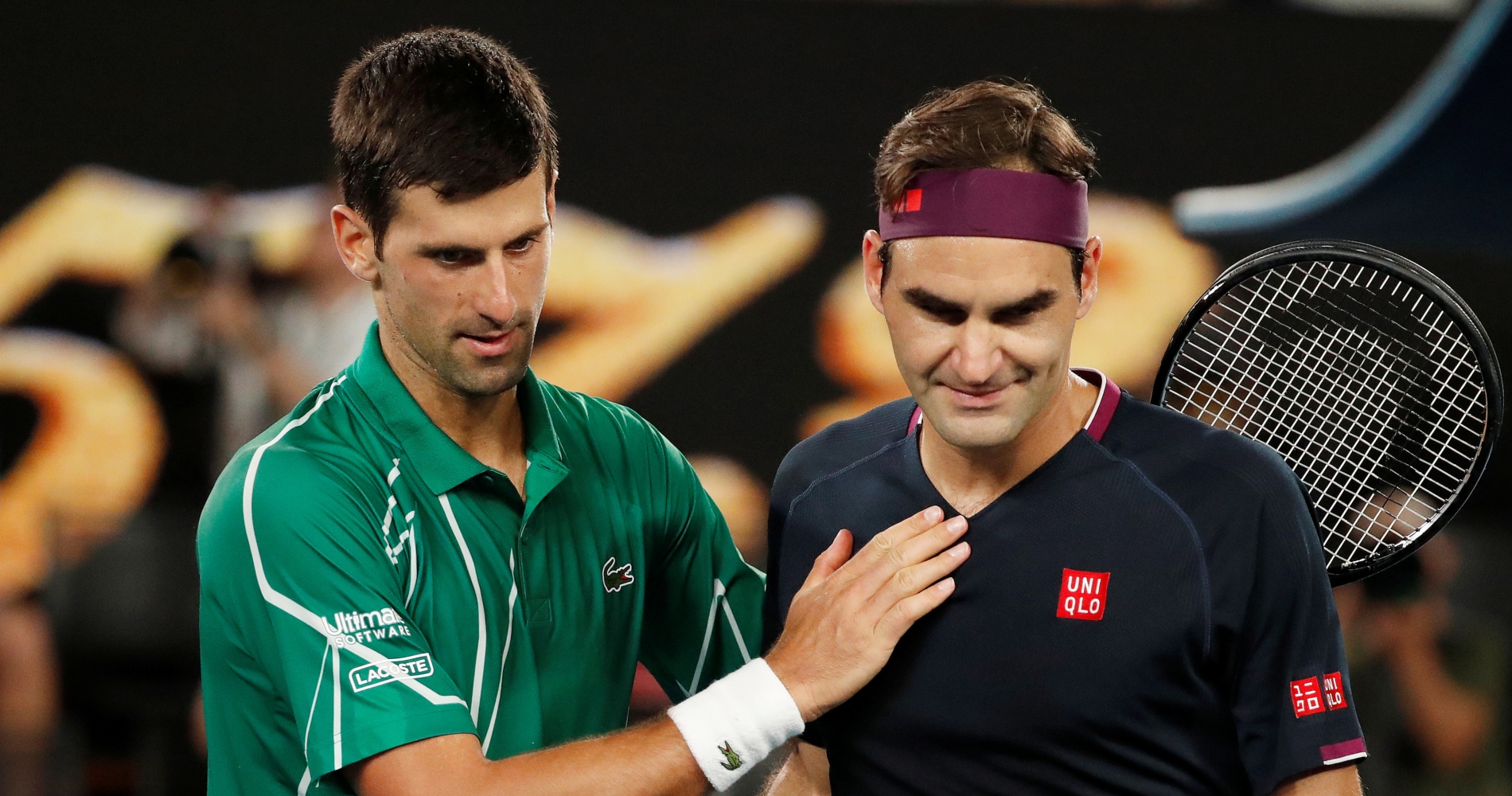 Roger Federer and Novak Djokovic