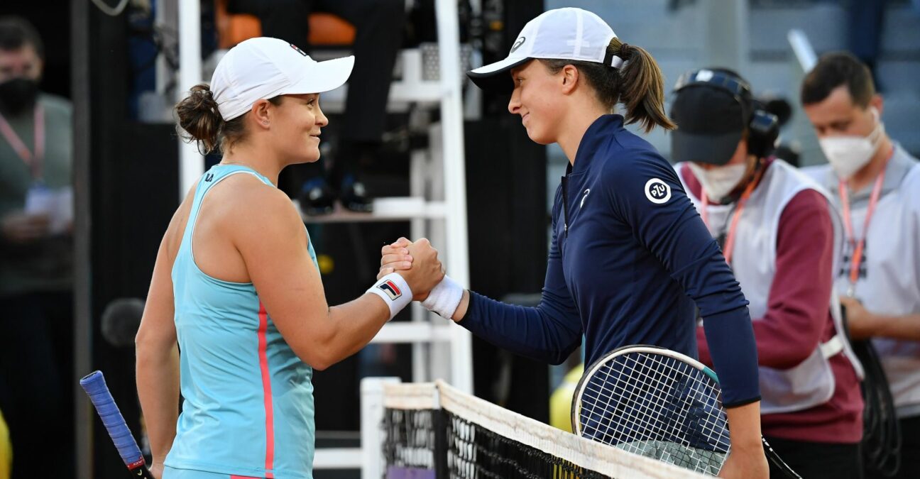 Ash Barty vs Iga Swiatek at Madrid in 2021