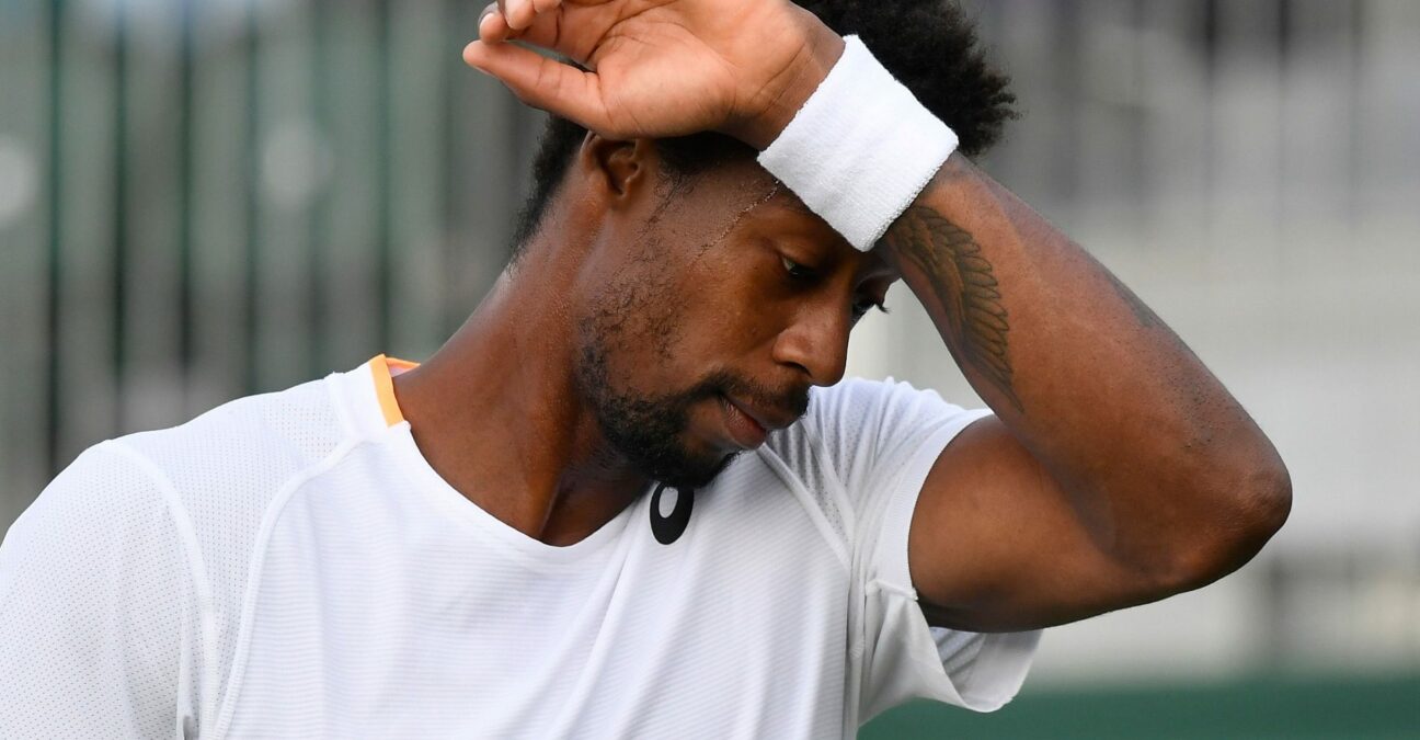 Gaël Monfils at Wimbledon in 2021