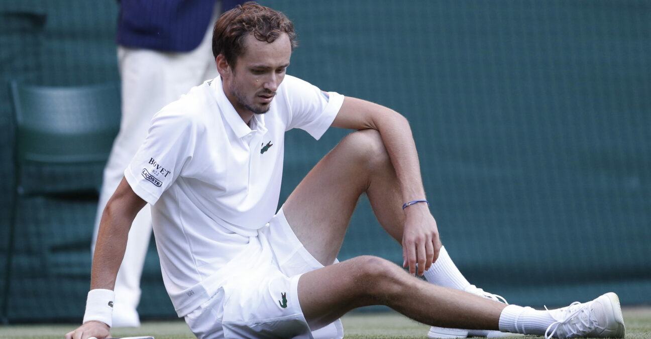 Daniil Medvedev à Wimbledon en 2021.