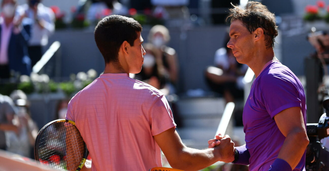 Rafael Nadal, Carlos Alcaraz, Madrid 2021