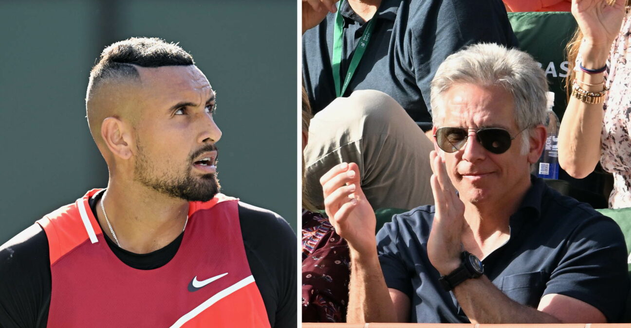 Nick Kyrgios, Ben Stiller, Indian Wells 2022