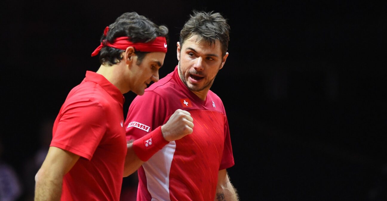 Stan Wawrinka et Roger Federer, Coupe Davis 2014