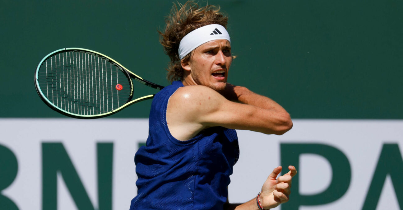 Alexander Zverev coup droit Indian Wells