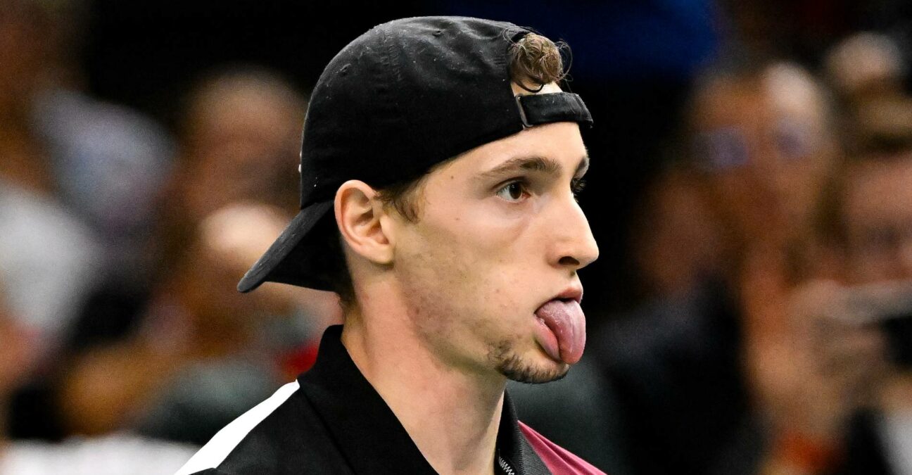 Ugo Humbert Rolex Paris Masters 2023 grimace