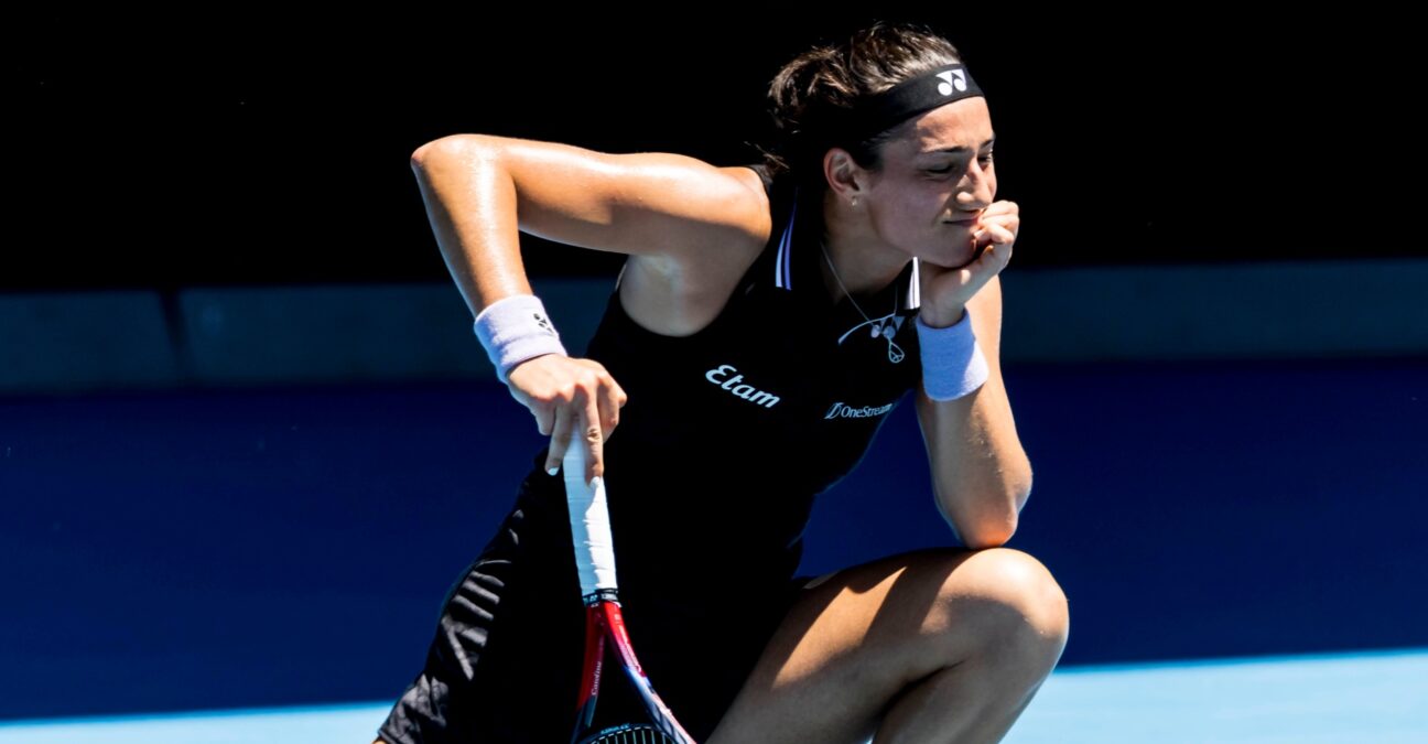 Caroline Garcia Open d'Australie 2023 (1) moue déception